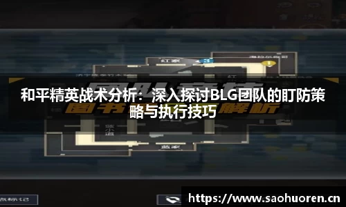 和平精英战术分析：深入探讨BLG团队的盯防策略与执行技巧